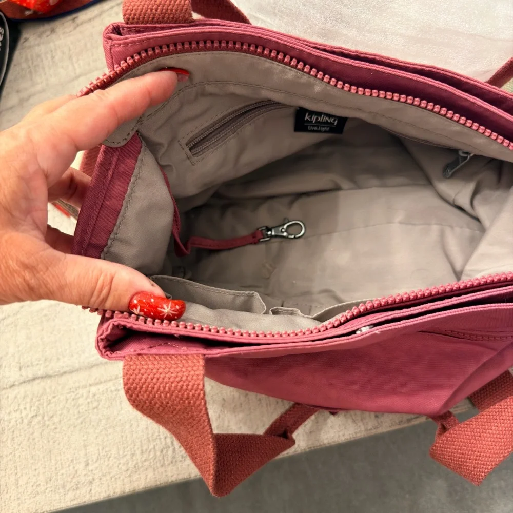 Kipling Raspberry Shoulder Bag - Picture 3 of 4
